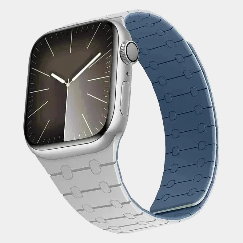 Velour Silicone Magnetic Loop Gray Blue