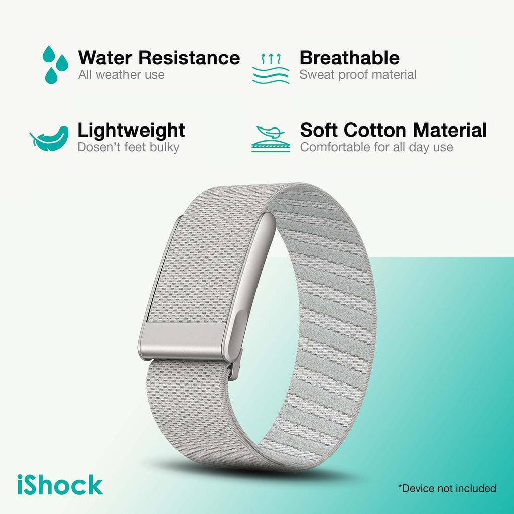 Nylon Sports Loop for Whoop 5.0 MG | 5.0 LIFE ( Titanium - Off White )