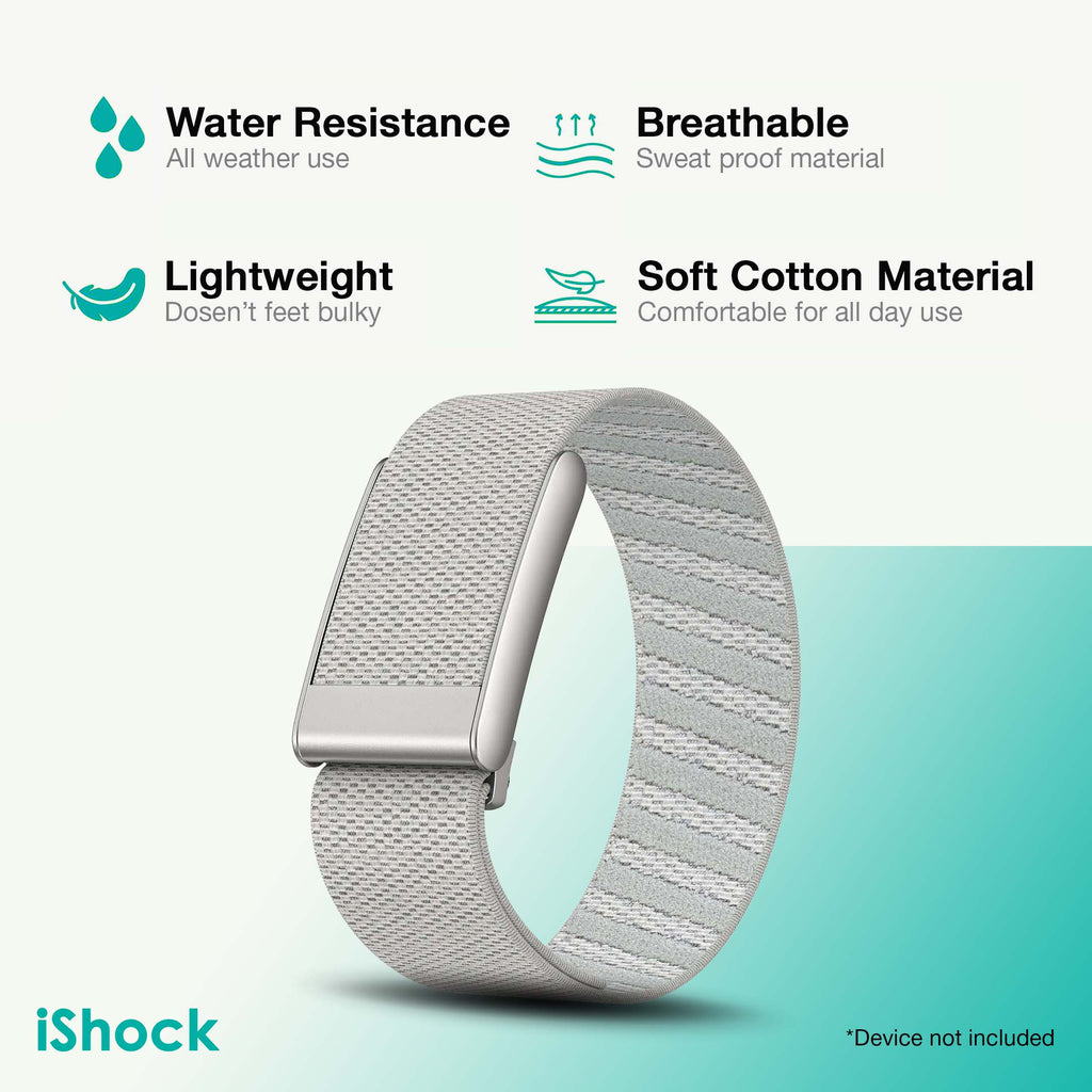 Nylon Sports Loop for Whoop 5.0 ONE | 5.0 PEAK ( Titanium - Off White )